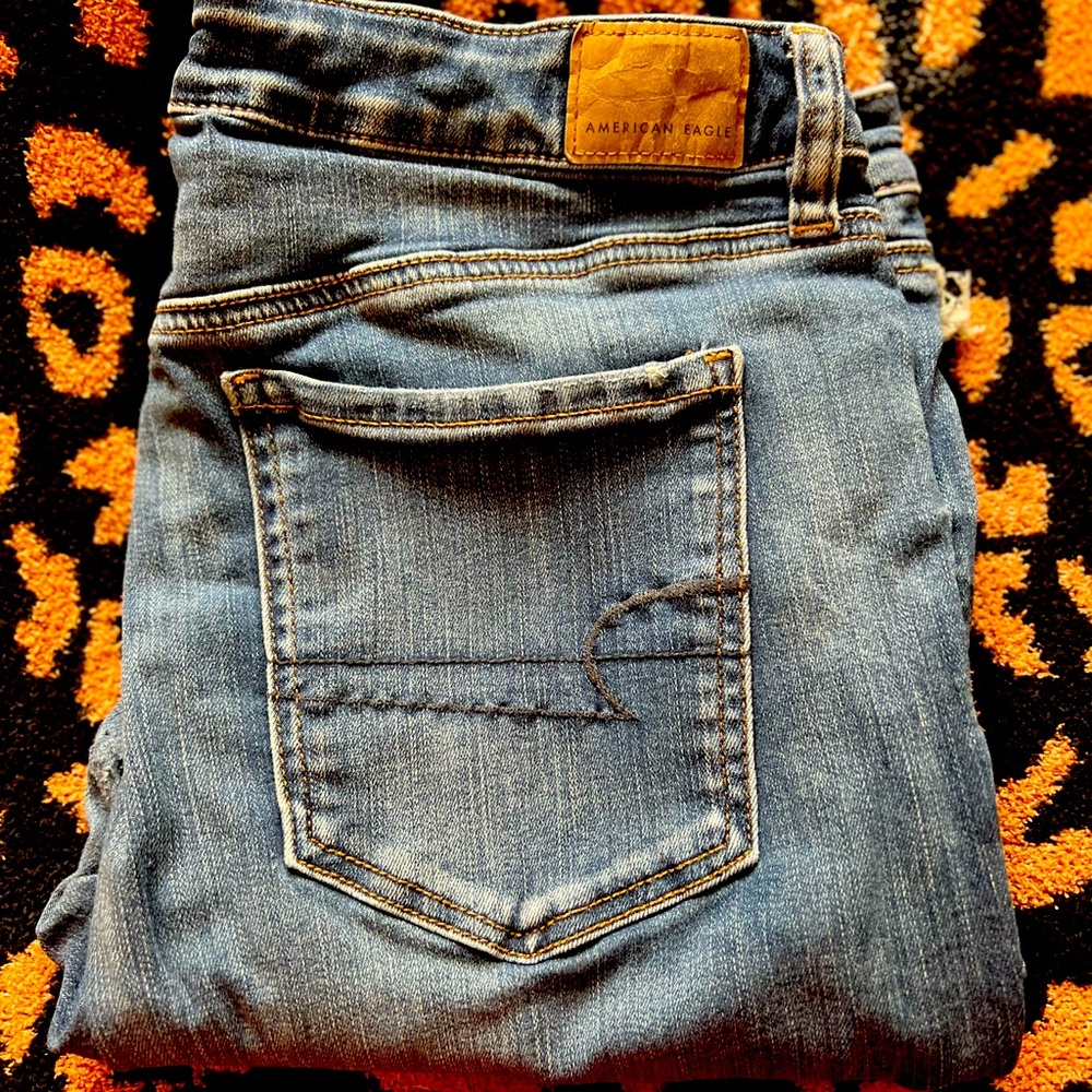 American Eagle Next Level Stretch Distressed Jeans
